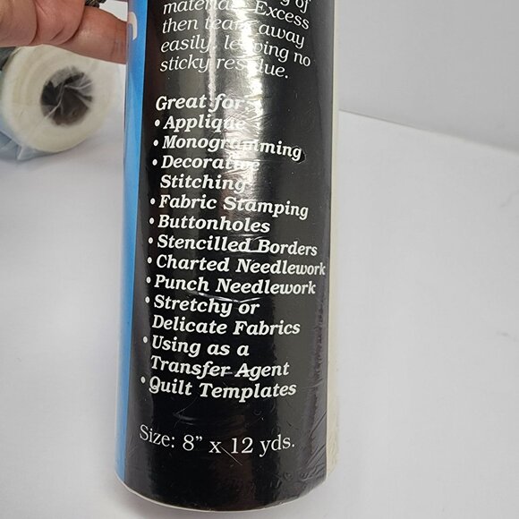 Sulky Soft n Sheer Cut Away & Totally Stable Iron On Tear Away Stabilizers 2 Rol - Picture 3 of 6